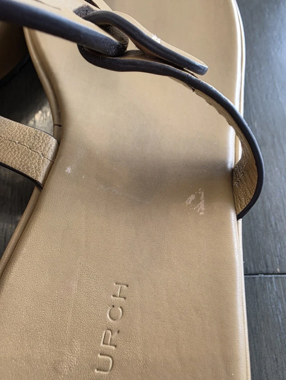 Tory Burch Miller Platform Wedge Flip Flop Sandals Ginger Shortbread US 6.5